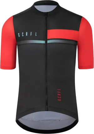 GCRFL Cycling Jersey Men Shorts Sleeves Road Bike Jersey Bicycle Tops Shirt, Zipper Pocket UPF 50  Lightweight PRO Race Fit