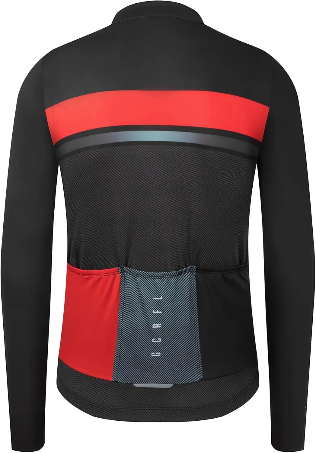 GCRFL Men's Cycling Jersey Long Sleeves Road Bike Jersey Shirt Cycling Tops, Zipper Pocket Lightweight PRO Race Fit UPF 50 