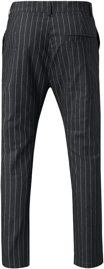 GIERIDUC Men's Athletic Running Joggers Mens Super Skinny Black Trousers Pants with The Long Strings Mens Long Running Pants