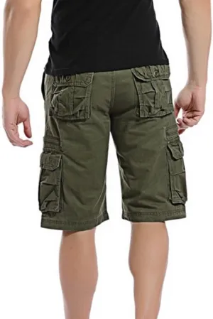 GIERIDUC Men's Hiking Cargo Shorts Quick-Dry Outdoor Athletic Pants Travel Fishing Golf Tactical Shorts with Multi Pockets