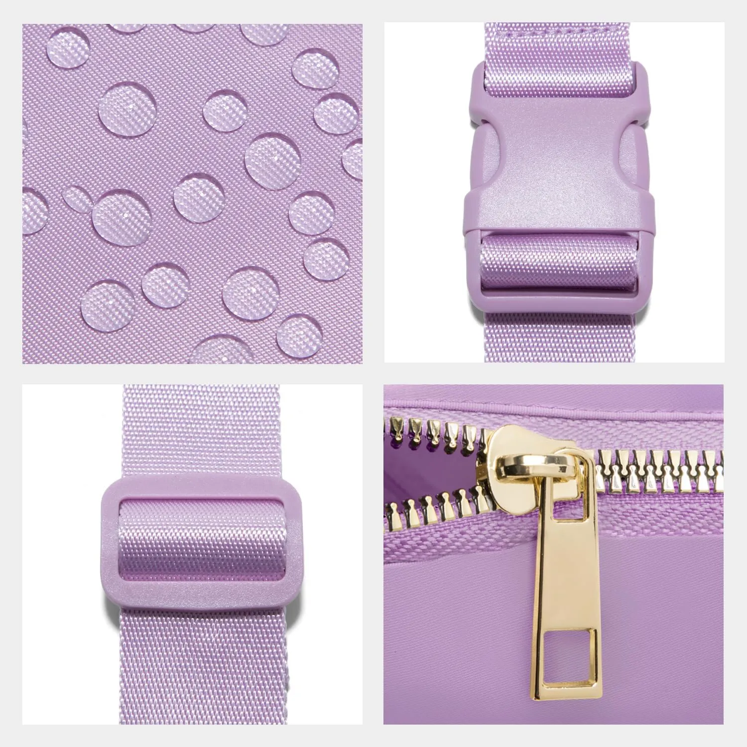Gitus Birthday Gifts for 8 9 10 11 12 13 Year Old Girls Personalized Fanny Pack Crossbody Bags with Initial Letter Patch Belt Bag for Teen Girls Cute Trendy Stuff Travel Essentials (Lavender-S)