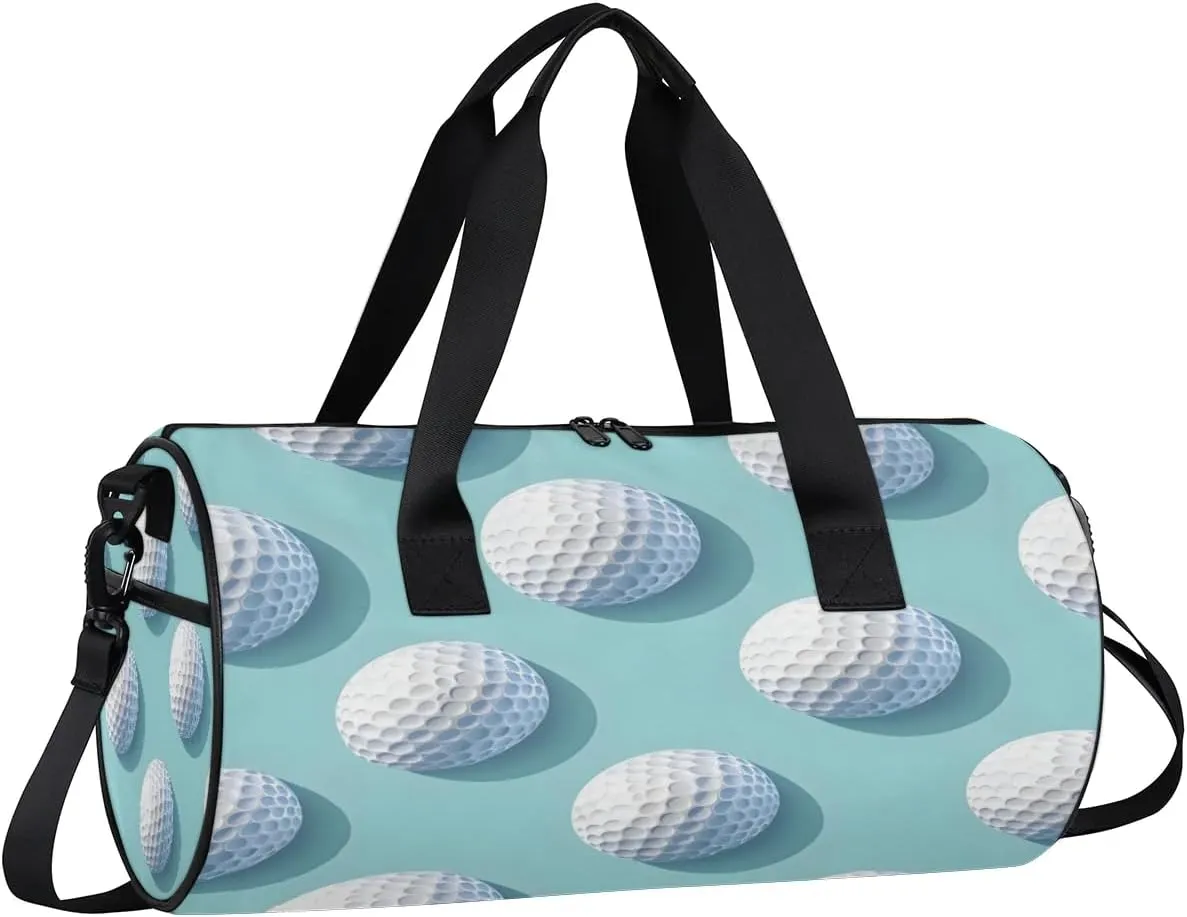 Golf Balls Gym Bag for Women Men Lightweight Weekender Travel Bag Stylish Duffle Bag for Gym Travel Overnight Carry On