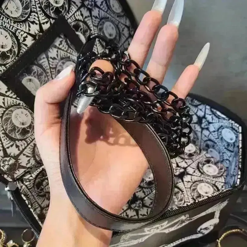 Gothic Coffin Shaped Bag