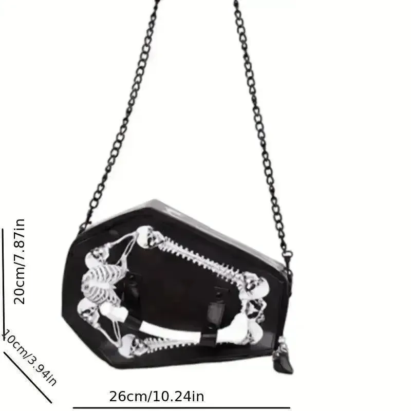 Gothic Coffin Shaped Bag
