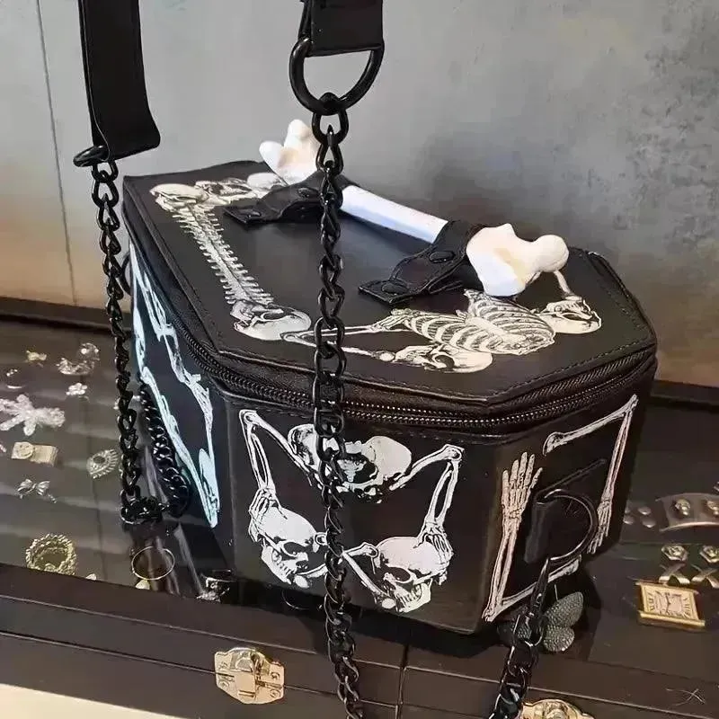 Gothic Coffin Shaped Bag
