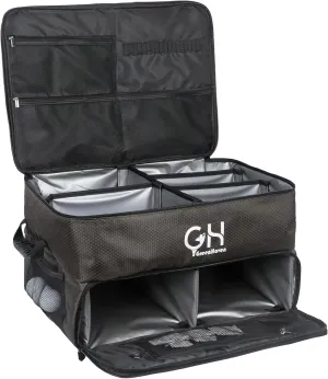 GreenHaven Golf Trunk Organizer - Waterproof Car Shoes Bag With Separate Ventilated Compartments, Large Storage Box for Balls, Tees, Clothes, Gloves, Accessories - Gift for Father