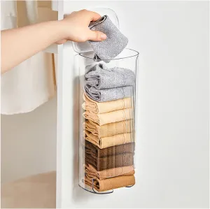 Grocery Plastic Bag Dispenser Holder, Sock Underwear Organizer Wall Mount Multifunctional Bag Saver Kitchen Small Storage Holder for Storing Socks Ties Plastic Bag