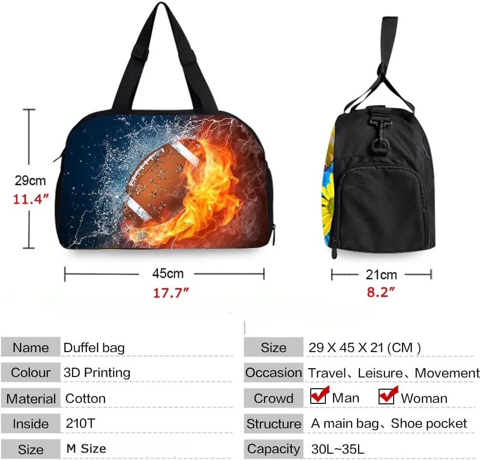 Gym Bags for Women Men Large, Sports Gym Duffle Bag with Shoe Compartment, Cute Gym Duffel Bag, Portable Workout Weekender Overnight Weekend Hospital Tote Bag…