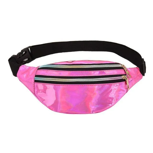 Holographic Patterned Fanny Pack