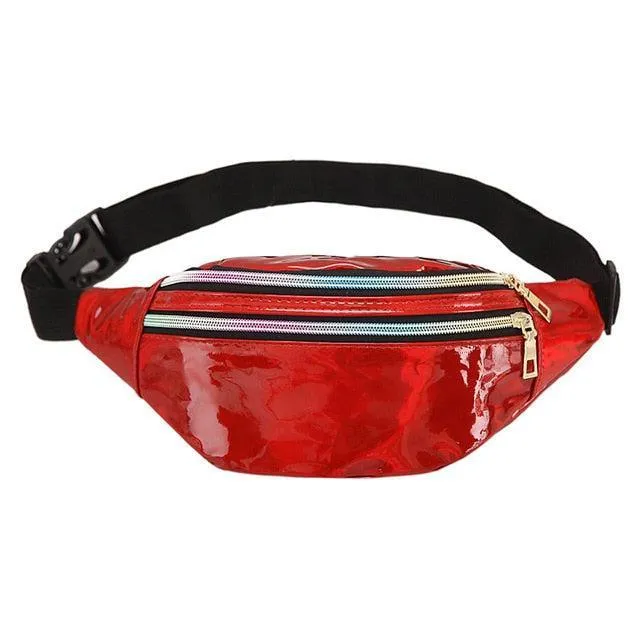Holographic Patterned Fanny Pack