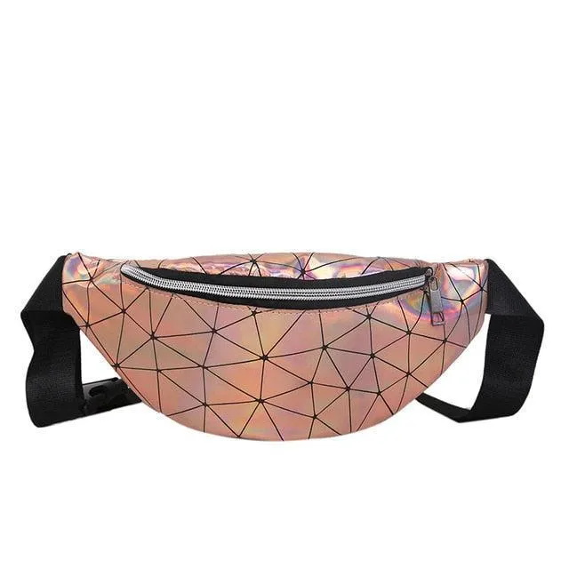 Holographic Patterned Fanny Pack