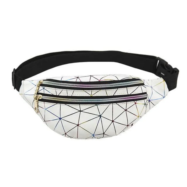 Holographic Patterned Fanny Pack