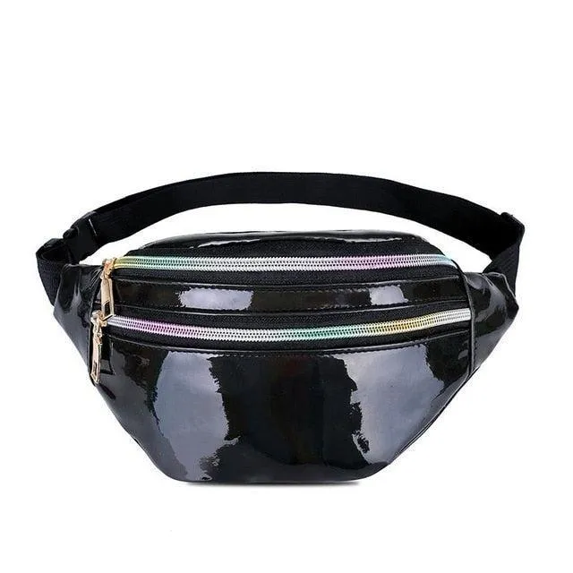Holographic Patterned Fanny Pack