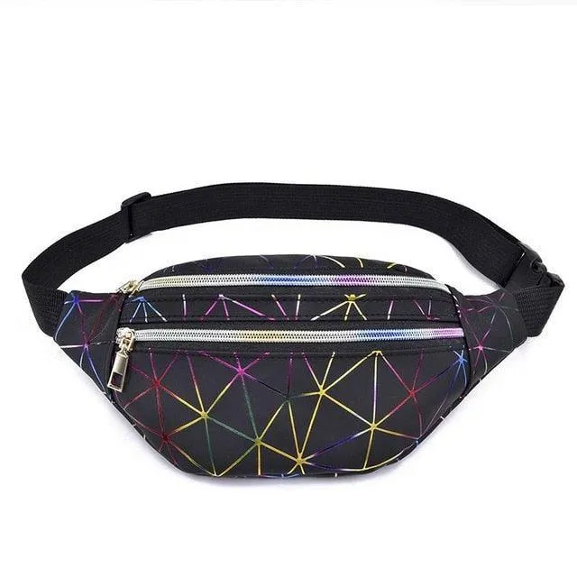 Holographic Patterned Fanny Pack