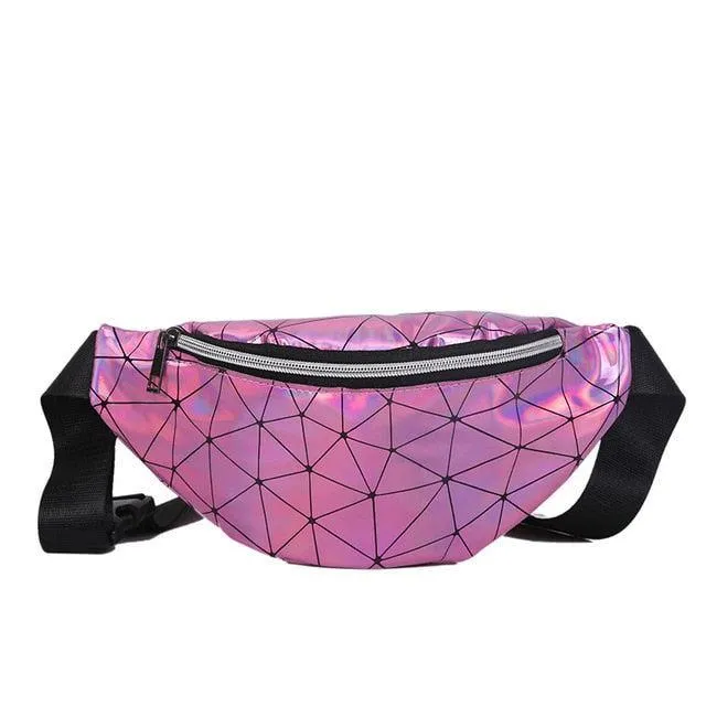 Holographic Patterned Fanny Pack