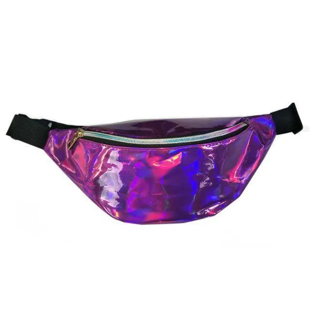 Holographic Patterned Fanny Pack