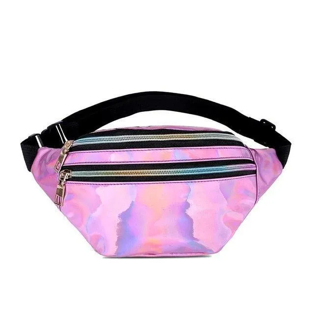 Holographic Patterned Fanny Pack