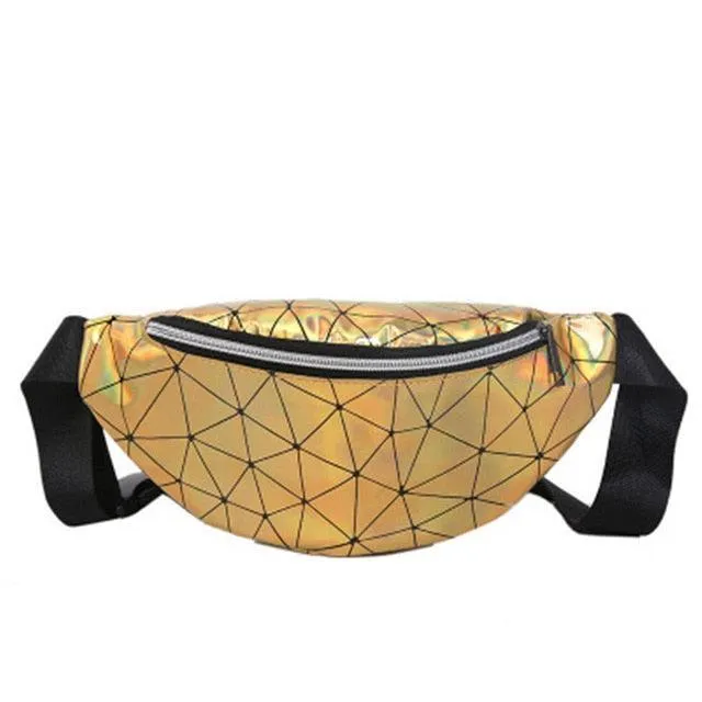 Holographic Patterned Fanny Pack