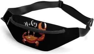 Holy Crab Waterproof Fanny Pack Belt Bag Crossbody Waist Bags Travel Essentials for Sports Workout