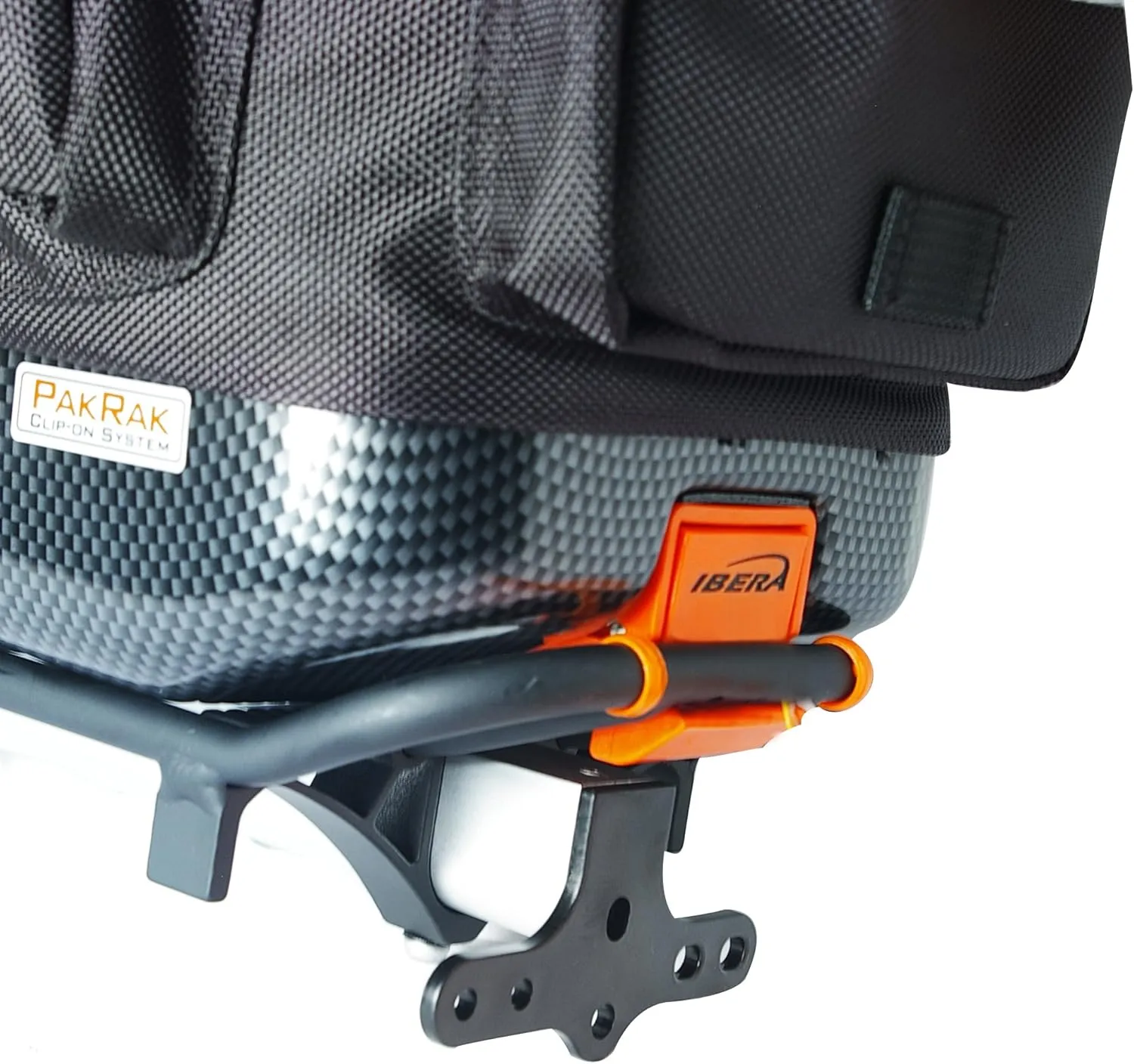 Ibera Bike Trunk Bag - PakRak Clip-On Quick-Release Bicycle Commuter Bag