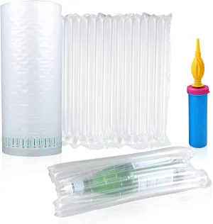 Inflatable Bubble Cushioning Wrap Roll Wine Bottle Protector, Packing Materials for Shipping and Moving Glass Fragile Items, 15.7 Inches *164 Feet Large Wide Liquor Travel Bags Alcohol Shipper