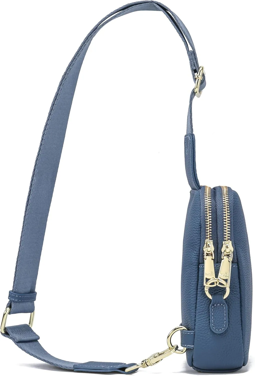 INICAT Travel Small Sling Bag Leather Crossbody Bags for Women Fanny Packs Cross Body Bag for Woman Cross Body Purses
