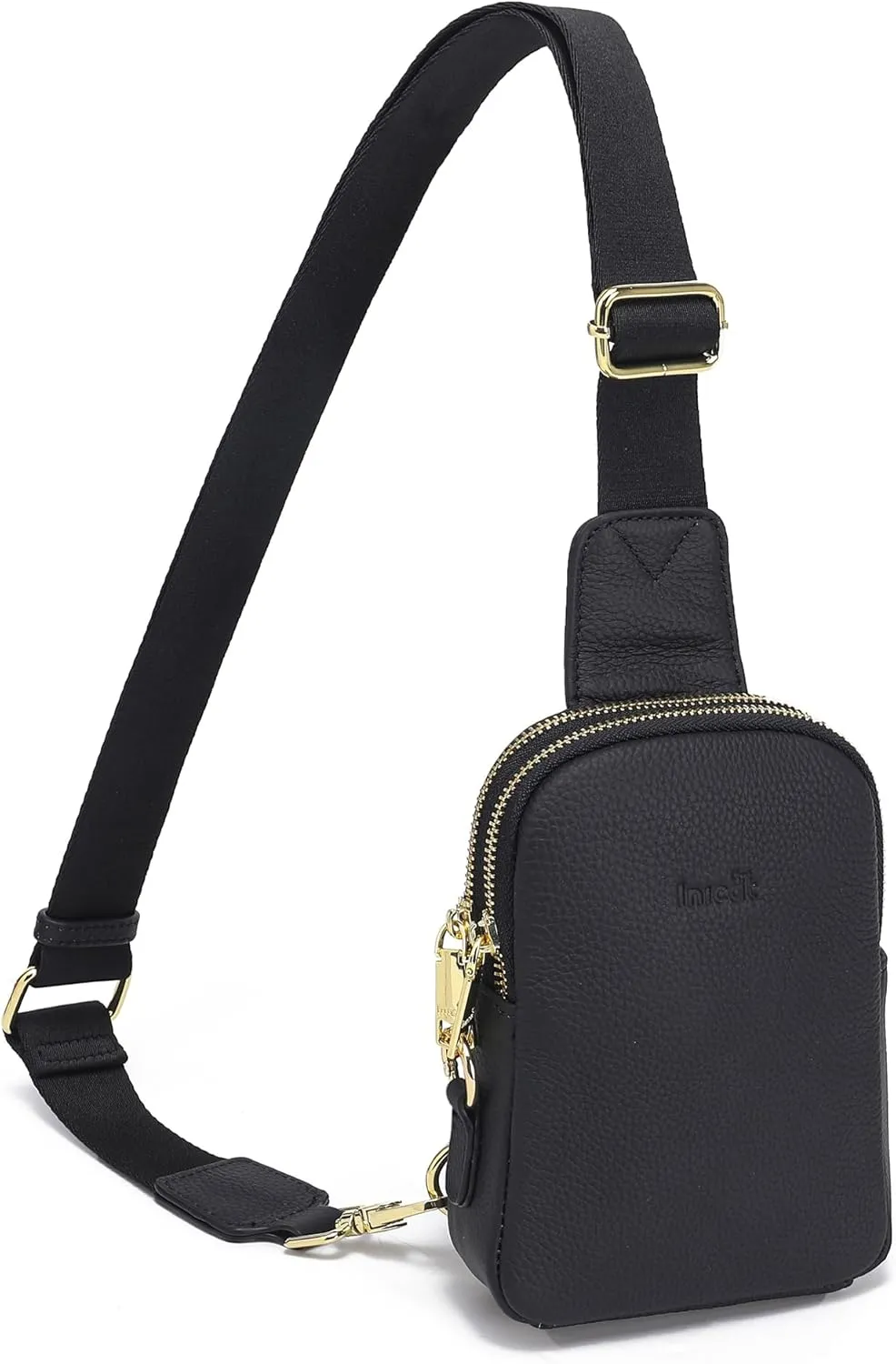 INICAT Travel Small Sling Bag Leather Crossbody Bags for Women Fanny Packs Cross Body Bag for Woman Cross Body Purses