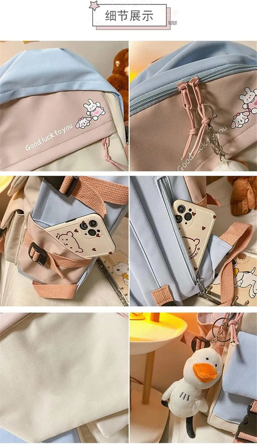 ISaikoy Anime Komi can't communicate Backpack Shoulder Bag Bookbag Student School Bag Daypack Satchel E13