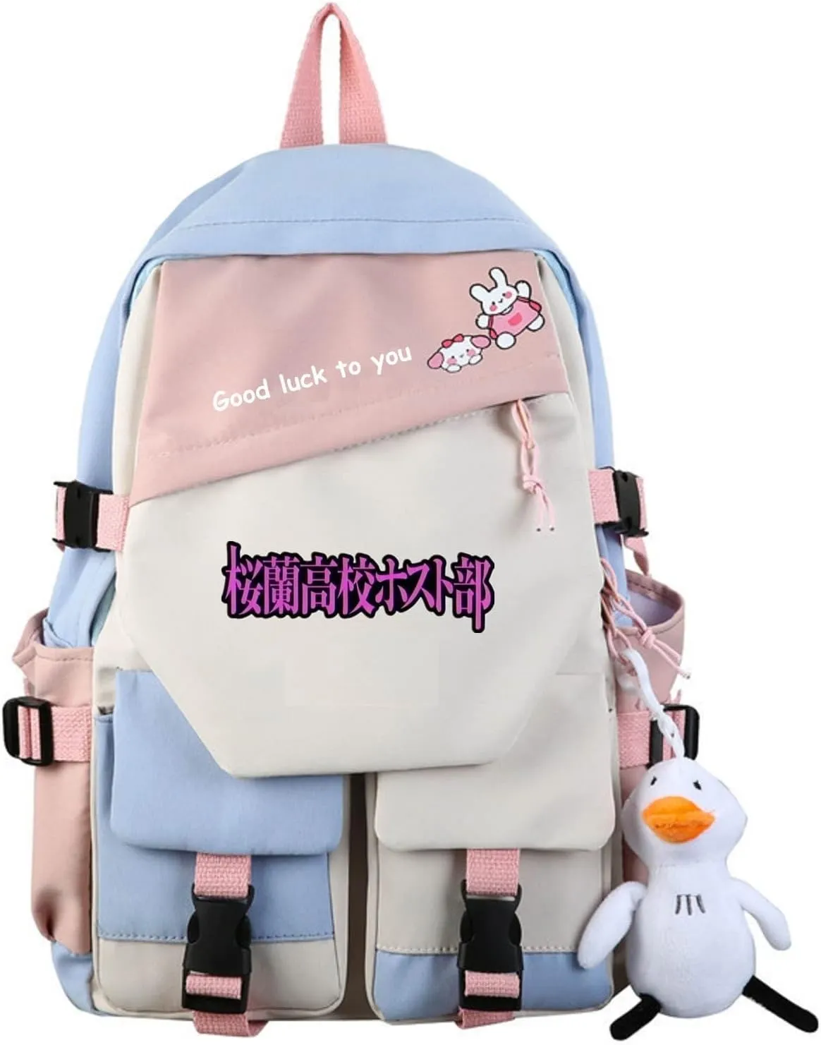 ISaikoy Anime Ouran High School Host Club Backpack Shoulder Bag Bookbag Student School Bag Daypack Satchel E1