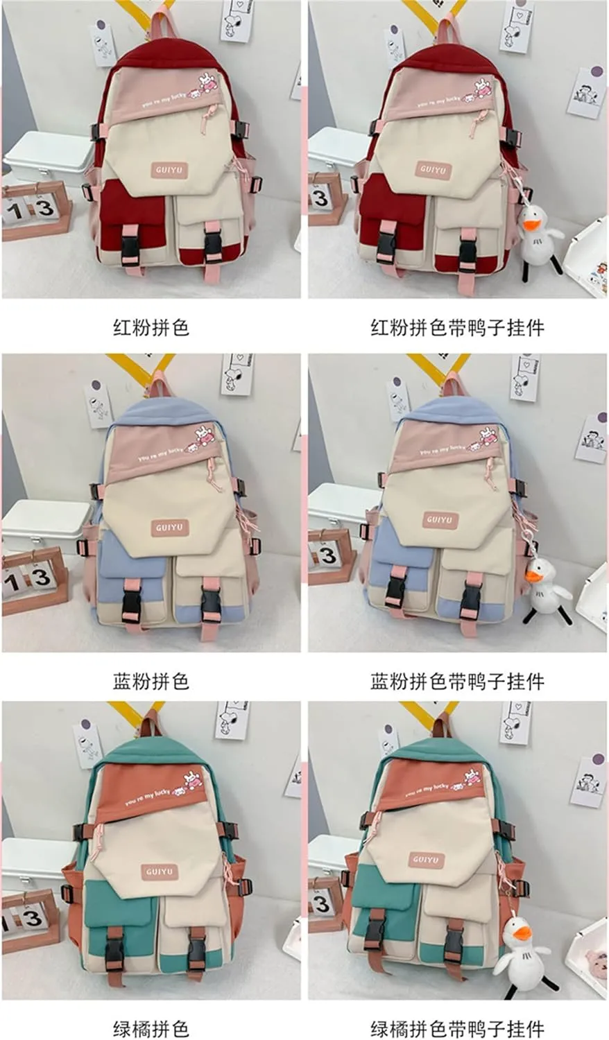 ISaikoy Anime Toilet-bound Hanako-kun Backpack Bookbag Shoulder School Bag Daypack Laptop Bag 10