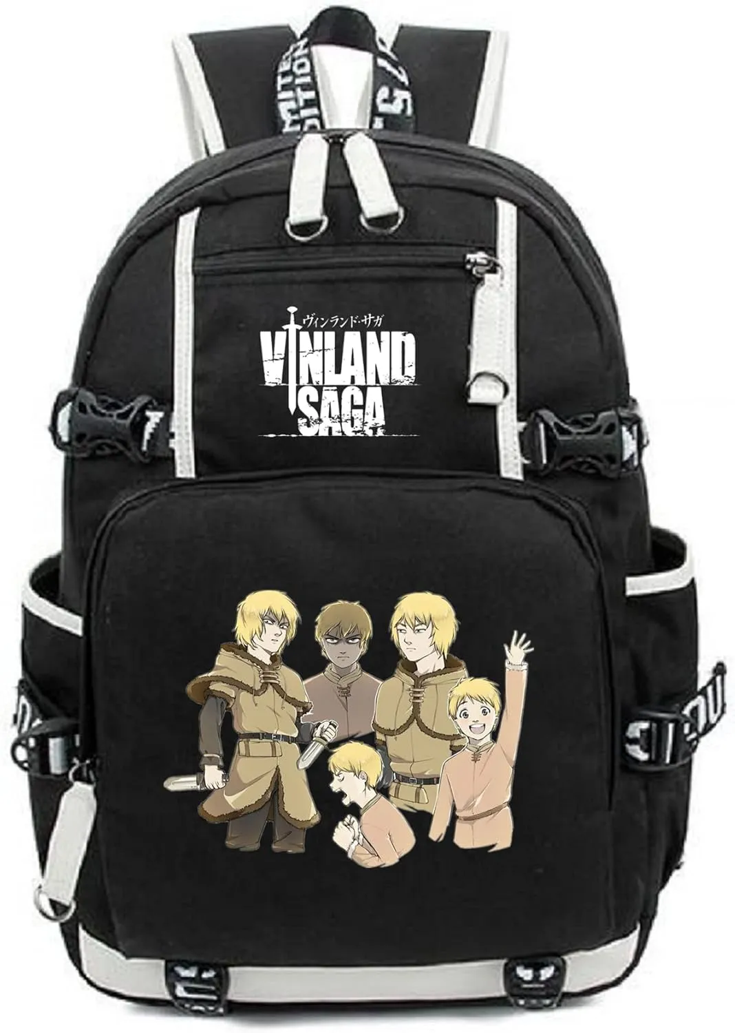 ISaikoy Anime VINLAND SAGA Backpack Rucksack Bookbag Student School Bag Daypack Satchel Handbag B3