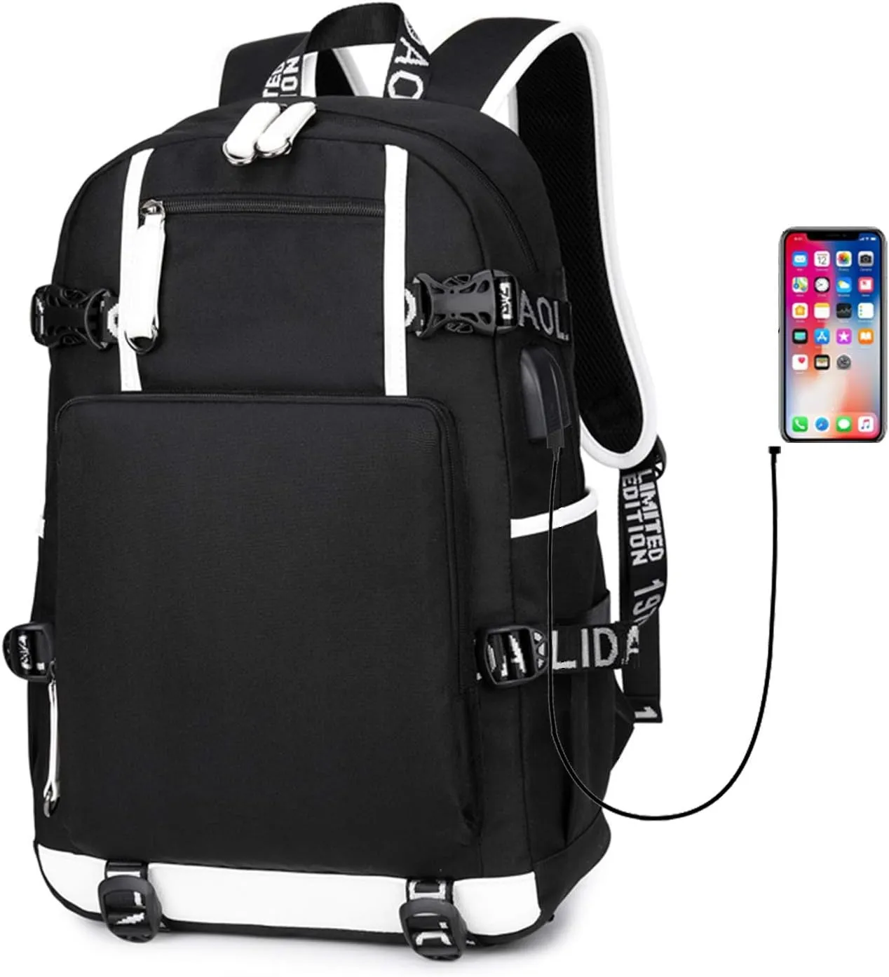 ISaikoy Anime VINLAND SAGA Backpack Rucksack Bookbag Student School Bag Daypack Satchel Handbag B3
