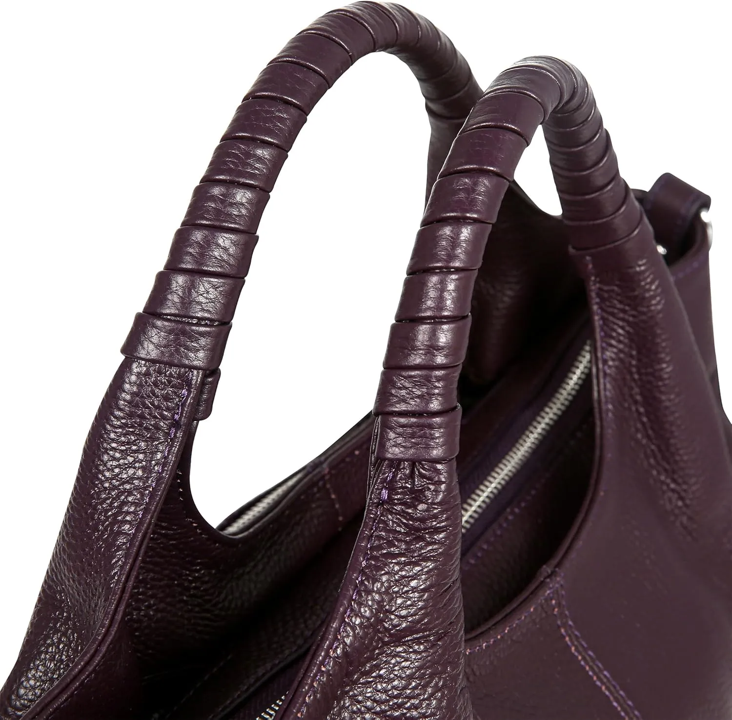 Iswee Genuine Leather Shoulder Bags Purses and Handbags for Women Satchel Designer Cross Body Hobo Medium Size Tote