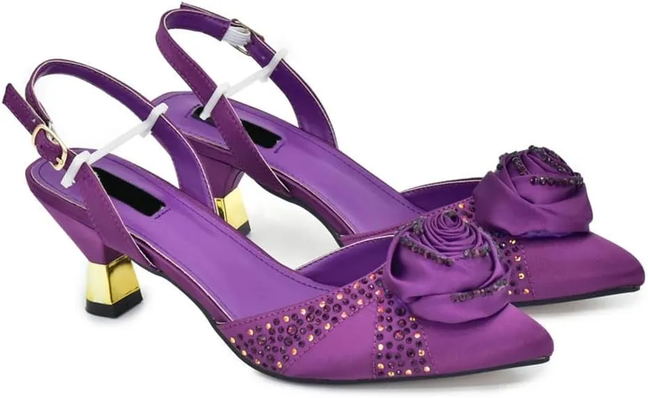 Italian Stiletto Sandals Bag Combo Nigerian Wedding High Heel Partywear Set