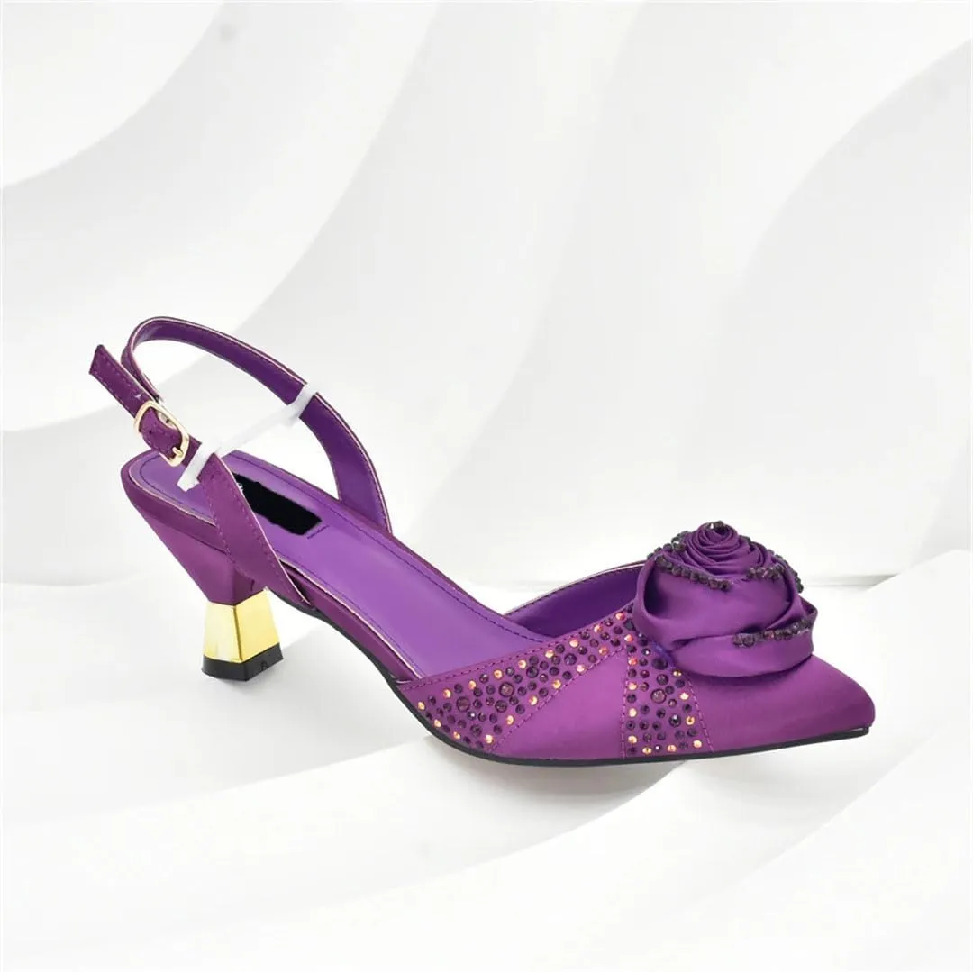 Italian Stiletto Sandals Bag Combo Nigerian Wedding High Heel Partywear Set