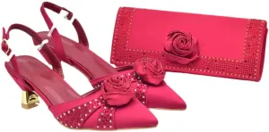 Italian Stiletto Sandals Bag Combo Nigerian Wedding High Heel Partywear Set