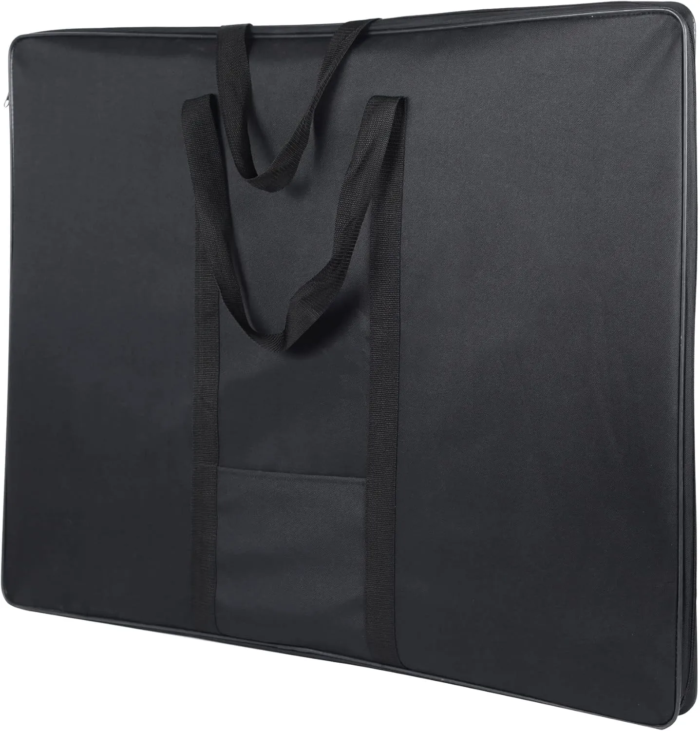 JJRING Art Portfolio Bag, Wired-Frame Nylon Portfolio Case, Large Storage Bag in 37 Inches by 28 Inches, Great Carrying Bag for Artworks, Posters, Drawings, Prints (Black)