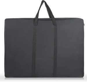 JJRING Art Portfolio Bag, Wired-Frame Nylon Portfolio Case, Large Storage Bag in 37 Inches by 28 Inches, Great Carrying Bag for Artworks, Posters, Drawings, Prints (Black)