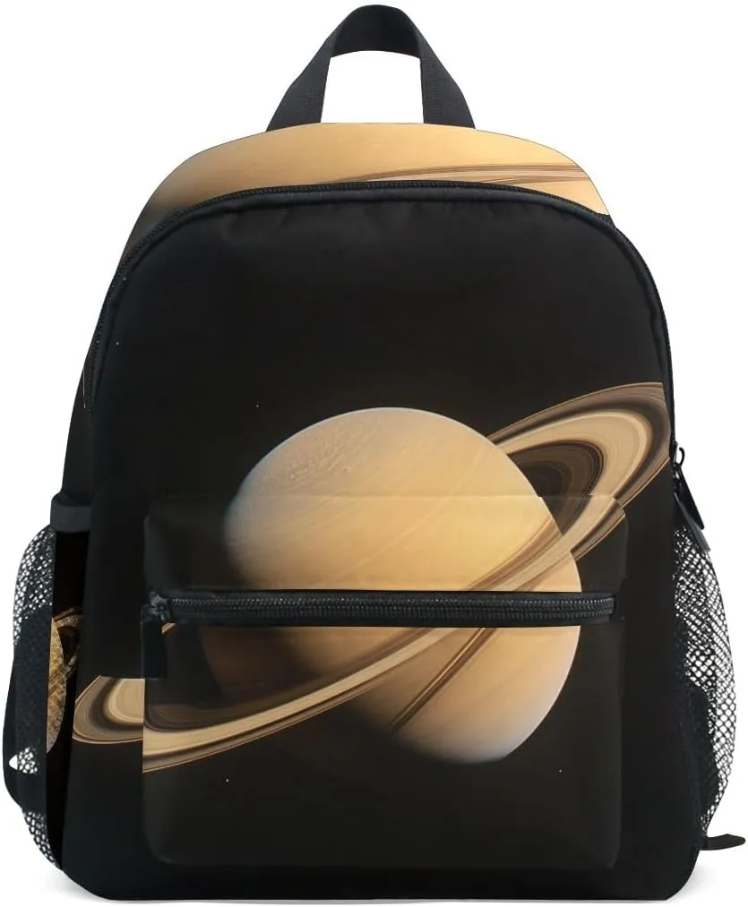 Kids Backpack for Boys Girls Toddler Bags Children Preschool Saturn Kindergarten Small 3-8 Years Old Chest Strap