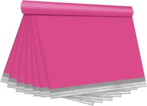 KKBESTPACK Poly Mailer Envelopes Shipping Bags Self Adhesive Waterproof Bags (Pink) (B125), 12 x 15.5 / 100pc