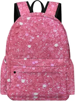Laptop Backpack for Women Men Daypack Waterproof Sparkling Glitter Computer Bag Business Work Bag for Travel