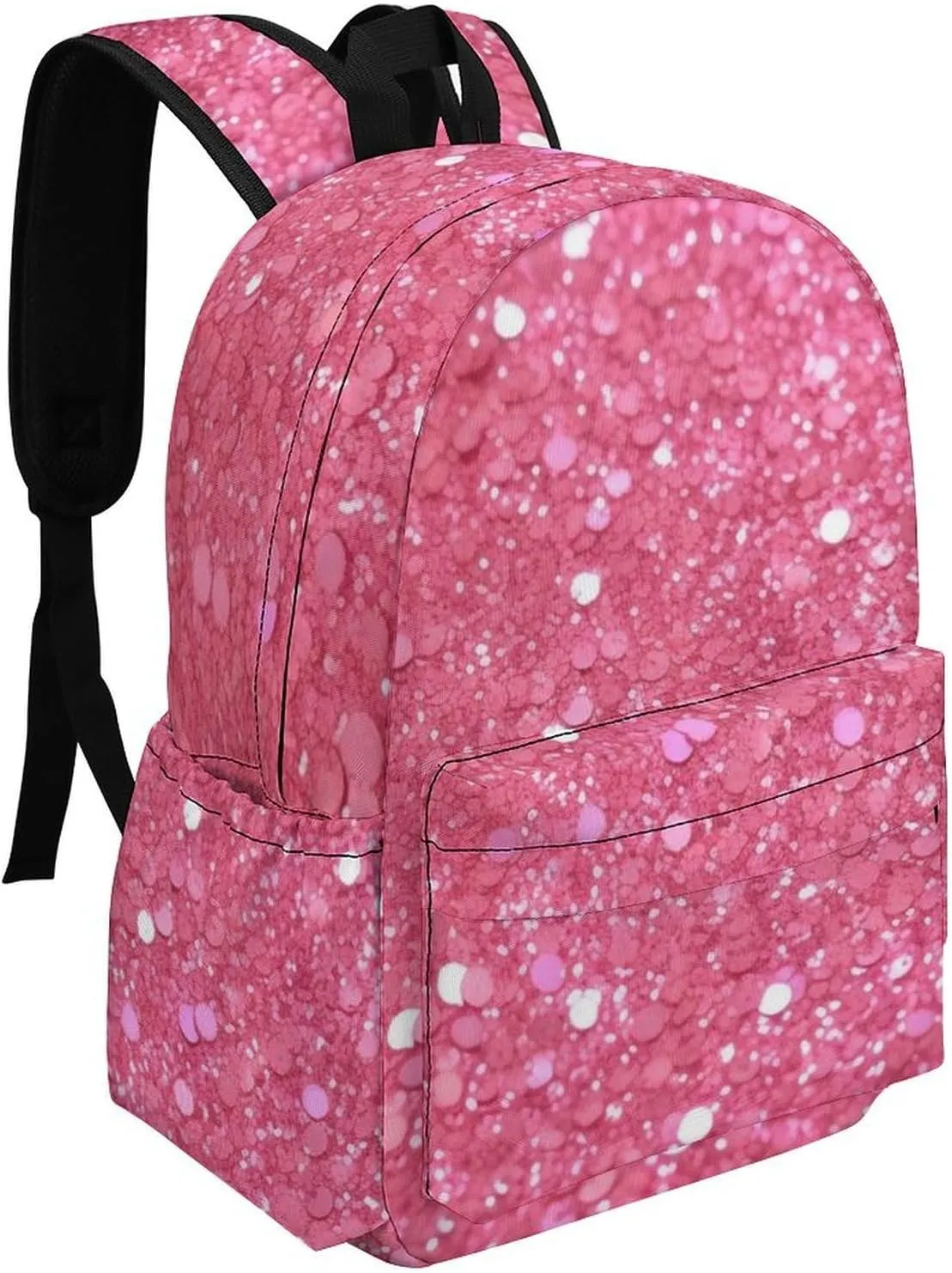 Laptop Backpack for Women Men Daypack Waterproof Sparkling Glitter Computer Bag Business Work Bag for Travel
