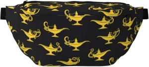 Large Fanny Packs for Women Men Cross Body - lamp Pattern yellow Travel Crossbody Bags for Women Trendy, Belt Bag for Women Men Crossbody, Waist Bag for Women With Adjustable Strap