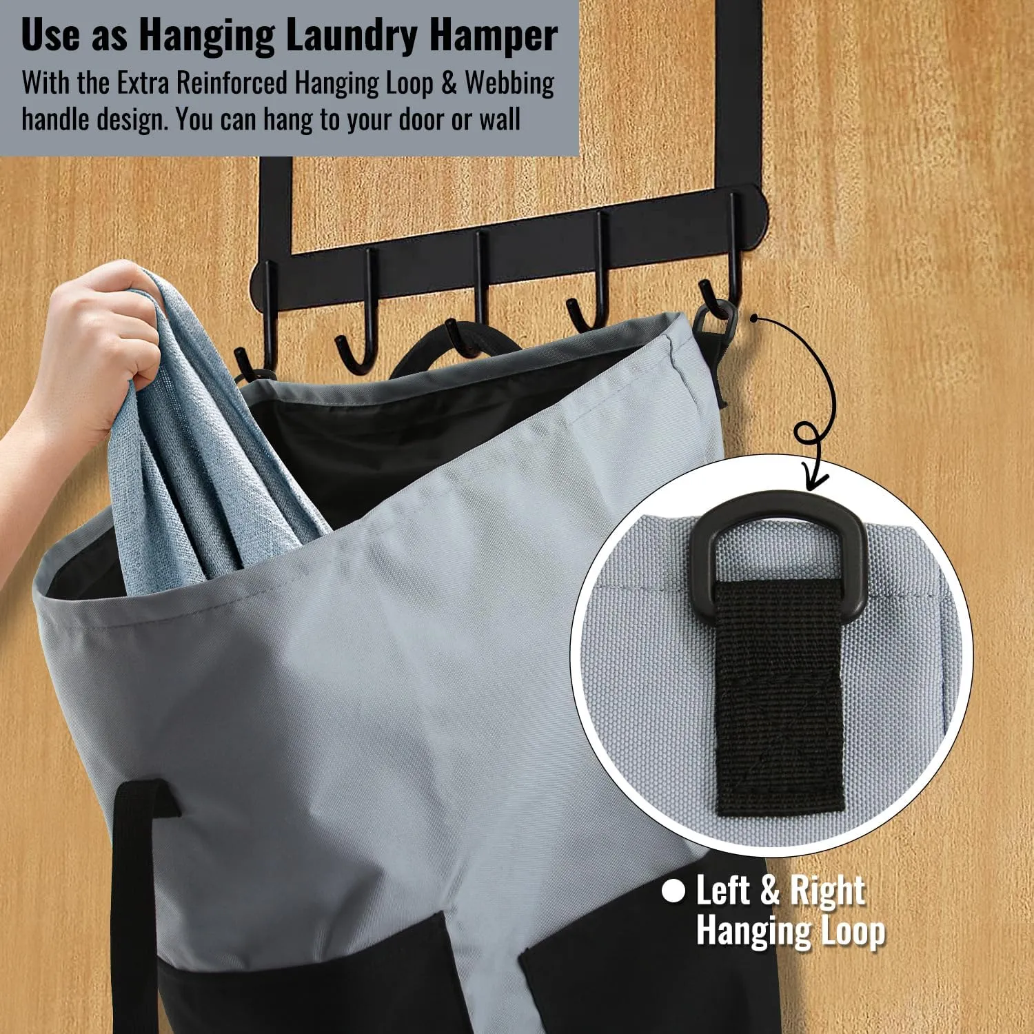 Laundry Bag Backpack, 125L Extra Large Travel Laundry Bags with Shoulder Straps, Adjustable & Extendable Design, Laundry Hamper Bag with 3 Pockets for Laundromat, College, Travel, Camping