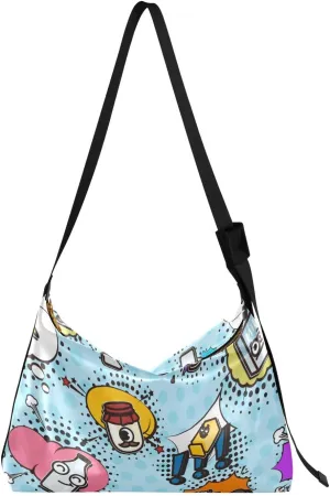 Leather Crossbody Bags for Women Crossbody Purse with Guitar Strap Zipped Pockets Handbag Shoulder Bag Multicolor 1