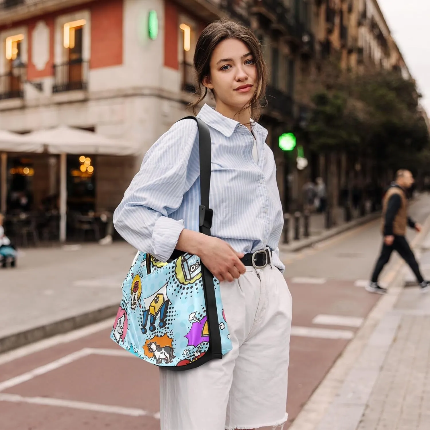Leather Crossbody Bags for Women Crossbody Purse with Guitar Strap Zipped Pockets Handbag Shoulder Bag Multicolor 1