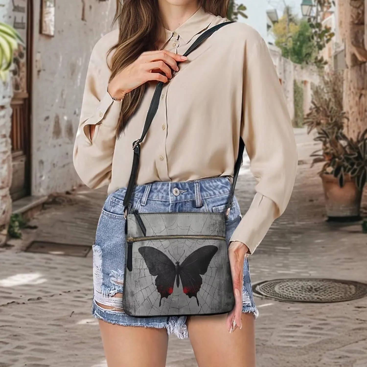 Leather Crossbody Bags for Women Fashion Shoulder Bag Casual Hobo Purses for Women Handbags