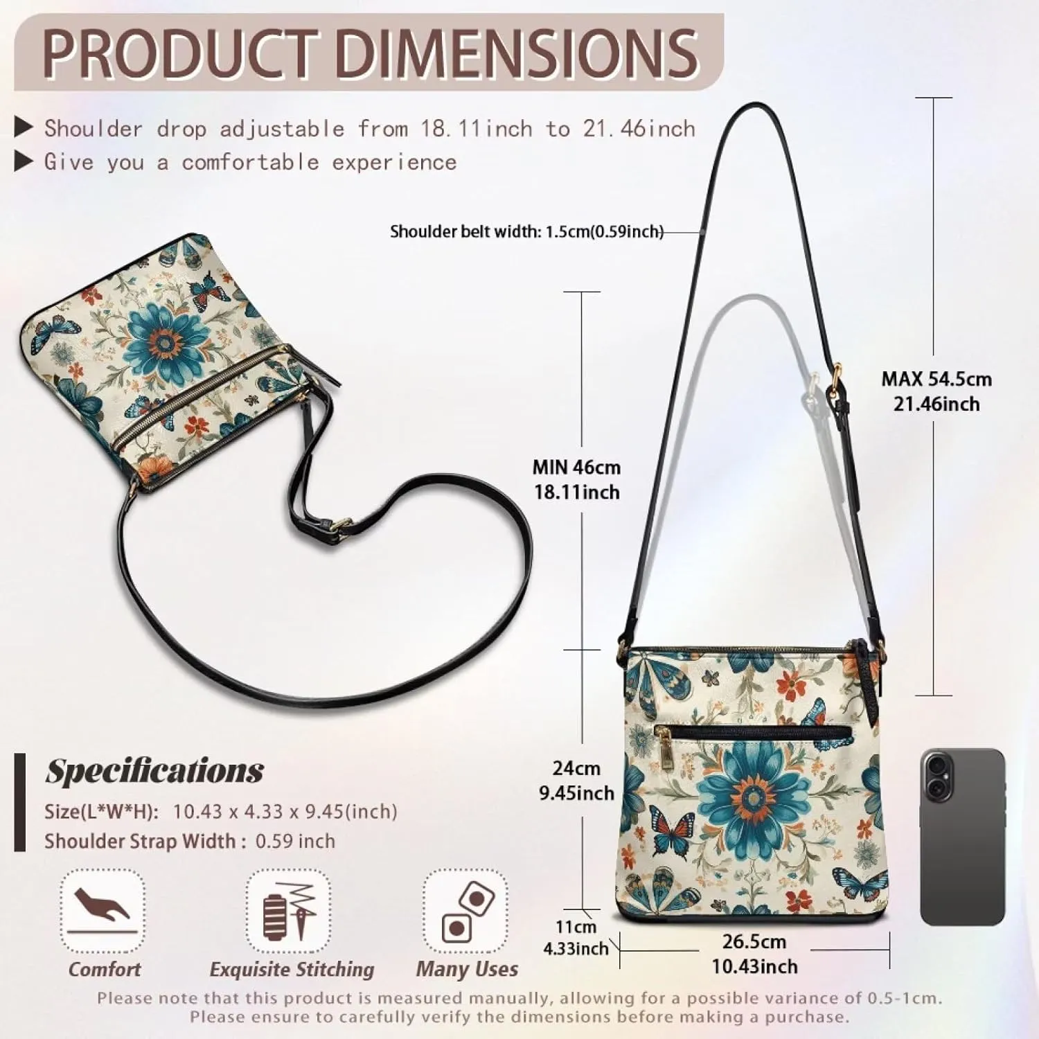 Leather Crossbody Bags for Women Fashion Shoulder Bag Casual Hobo Purses for Women Handbags