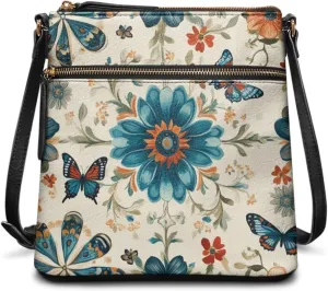 Leather Crossbody Bags for Women Fashion Shoulder Bag Casual Hobo Purses for Women Handbags