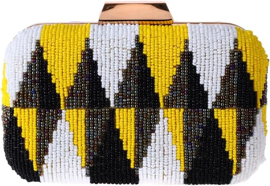 Leisure Women's Handheld Dinner Bag Beaded Embroidery Bag